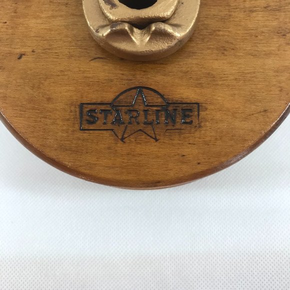 Antique Vintage Starline Cast Iron & Wood Barn Pulley X664 - Picture 2 of 12